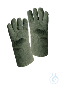 Handschuhe aus auf Silikatbasis hergestelltem Garn, Länge 360 mm, Hitzebeständigkeit bis zu einer...